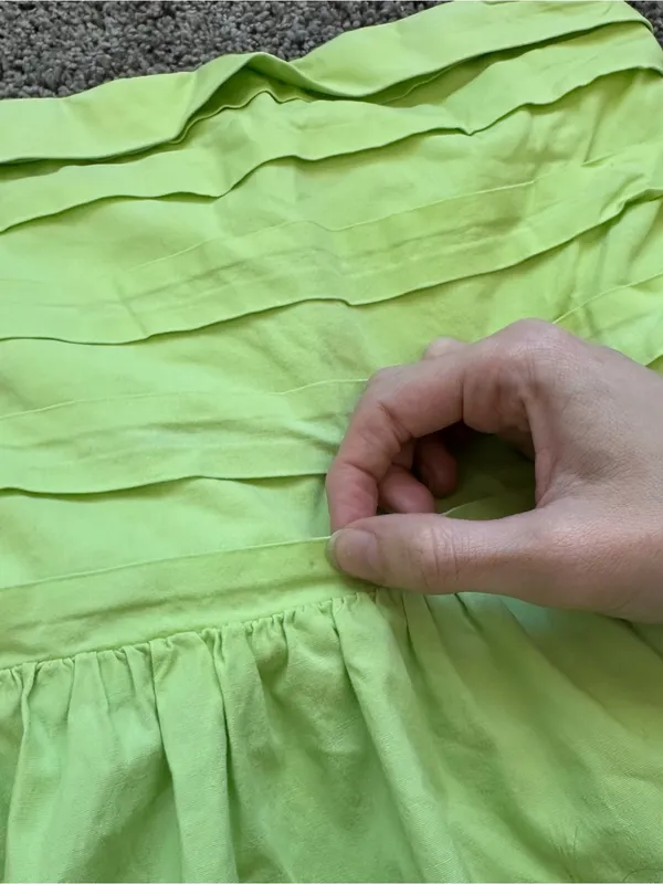 Wayf Lime Green Midi Dress with Spaghetti Straps - Image 4