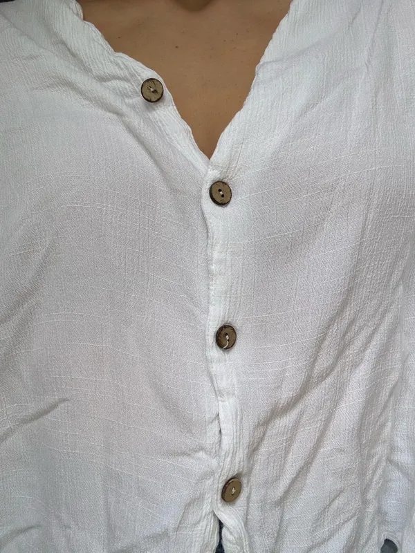 White Button Down Blouse - Image 5