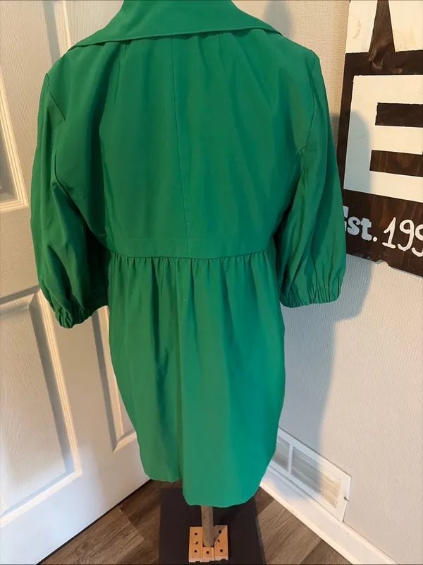 Nine West New!Green Button-Front Women's jacket size L - Image 5