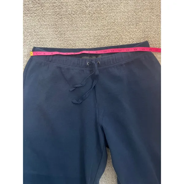 Amber Sun Cargo‎ Capri Pants Womens L Navy Blue Cropped Wide Leg Loungewear - Image 7