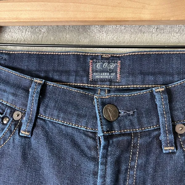 Citizens of‎ Humanity Low Rise Slim Bootcut Jeans Dark Wash 25 X 34” Y2K Baddie - Image 9