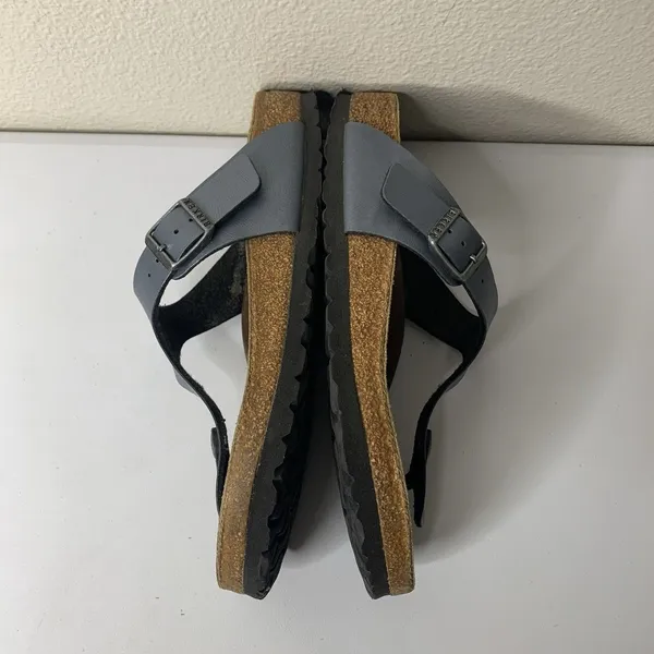 Birkenstock Gizeh Leather Thong Silver/Gray Sz 37 US 6 Regular Sandals Slip On - Image 6