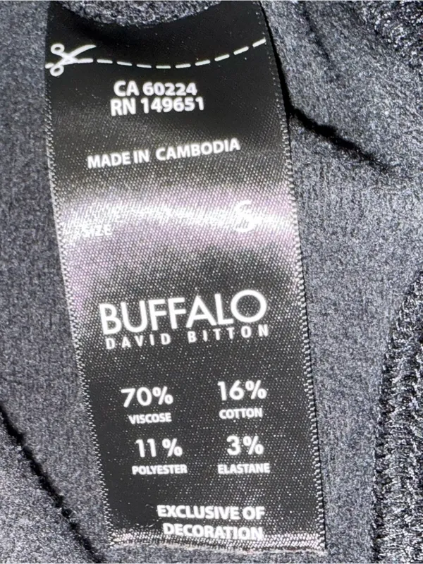 Buffalo David Bitton Black Super Soft Pullover Hoodie Sweatshirt Small - Image 8
