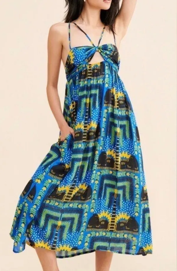 Joao Anthropologie Incerti Strappy Bandeau Dress M - Image 4