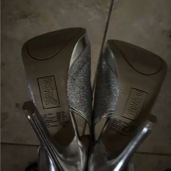 Brash Silver Sparkle Heels - Image 3