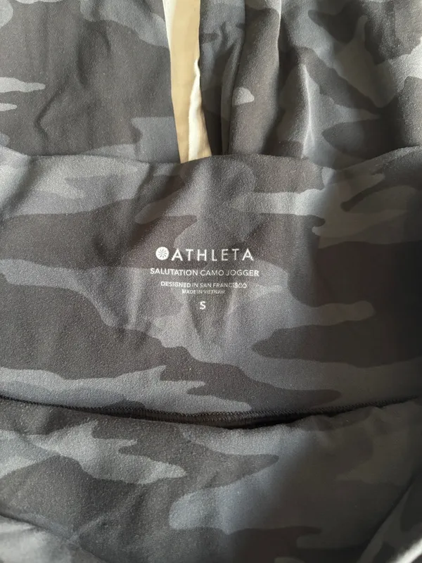 Black Camo Athleta Joggers  - Image 3