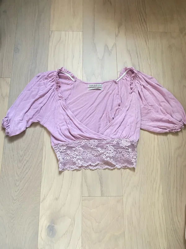 Purple Urban Outfitters Lace Trim Top - Image 4