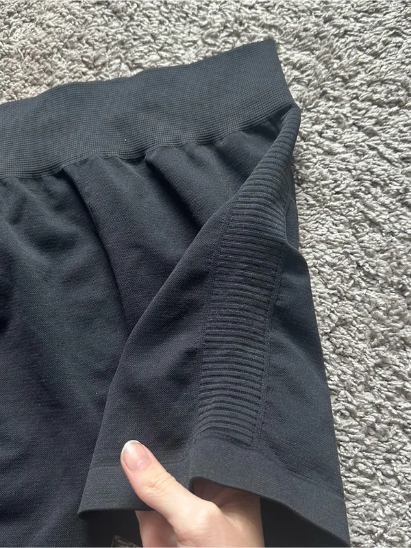 Nikibiki Black High-Waist Bike Shorts - Image 3