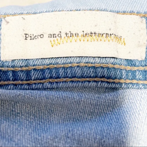 Pilcro And the Letterpress Jean Shorts Distressed Size 29 ‎ Blue Anthropologie - Image 6