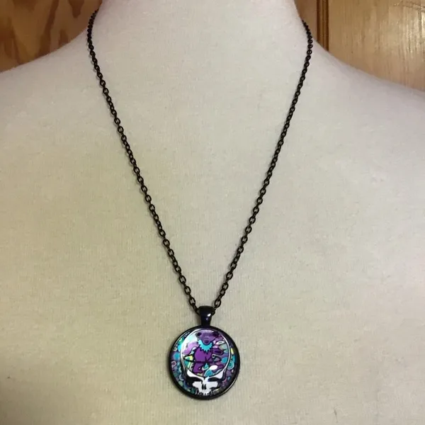Grateful Dead hula hooping dancing bear necklace - Image 5