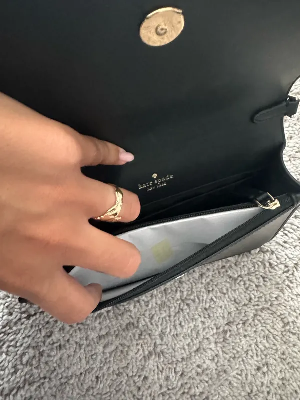 Kate Spade Purse Black Crossbody Leather - Image 3