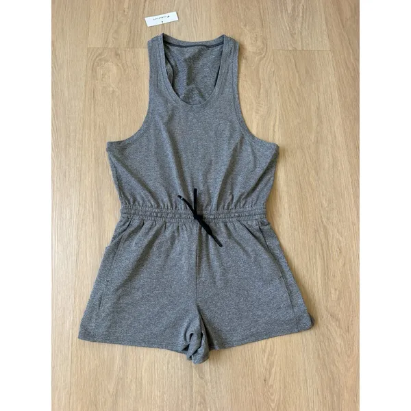 Fabletics Cloud Jersey Short Romper Size Small Gray - NWT - Image 2