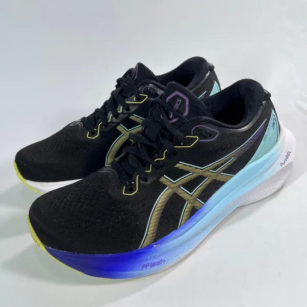 ASICS GEL-Kayano‎ 30 Women's Size 7 Black Glow Yellow Stability Running Shoes - Image 3