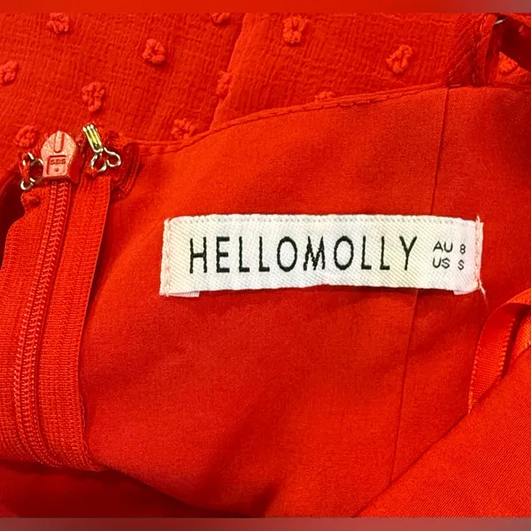 Hello Molly Vibrant Red Dress - Image 5