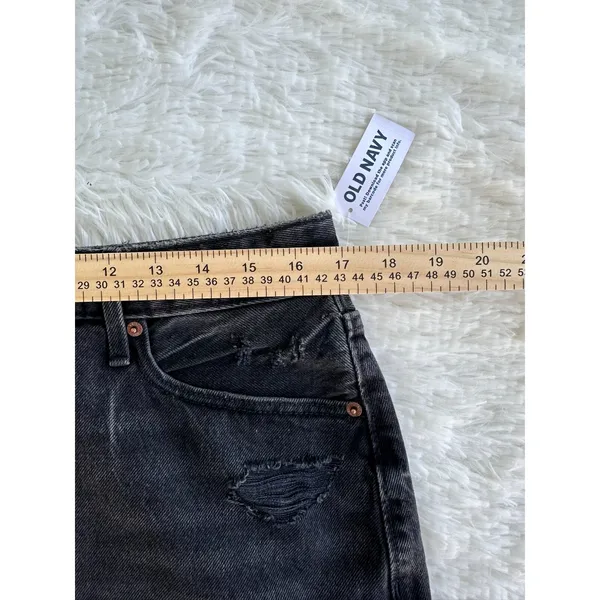 Old Navy Women's Size-12‎ Pencil Skirt High Rise Smooth Pockets Black Denim - Image 5