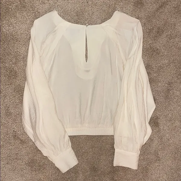 Banana Republic Cream Blouse Top - Image 2