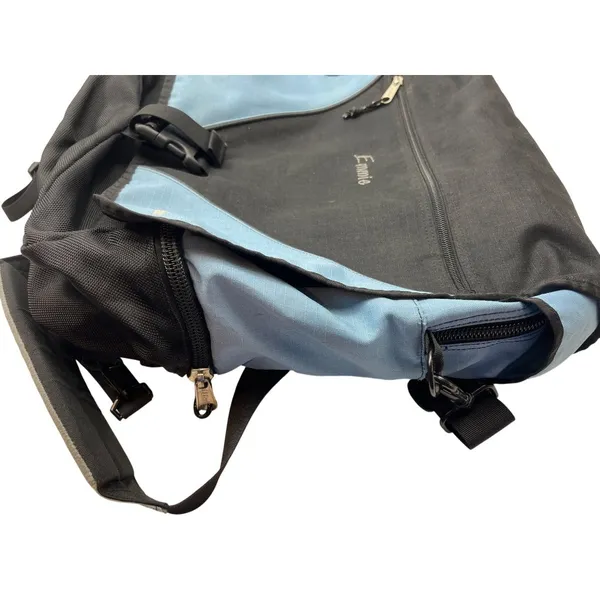 L.L. Bean Blue & Black Messenger Backpack With Multiple Compartments & Adjustabl - Image 9