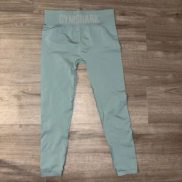 Gymshark fit seamless mid rise leggings light green - Image 3