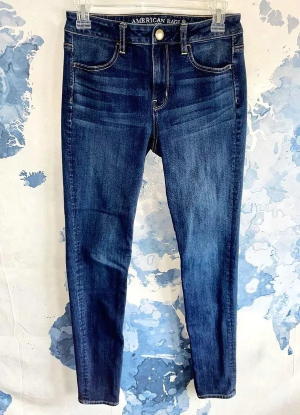 American Eagle Dark Wash Hi-Rise Jegging - Image 2