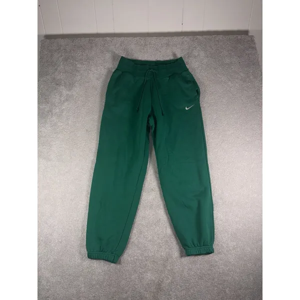 Nike Women's Green Sweats/joggers Fleece Size S Inseam 28 - Image 3