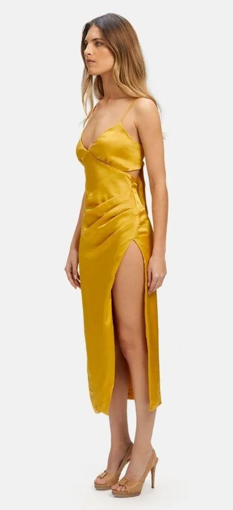 NWT BARDOT SEKA MIDI DRESS IN SUNSET Size 2 - Image 2