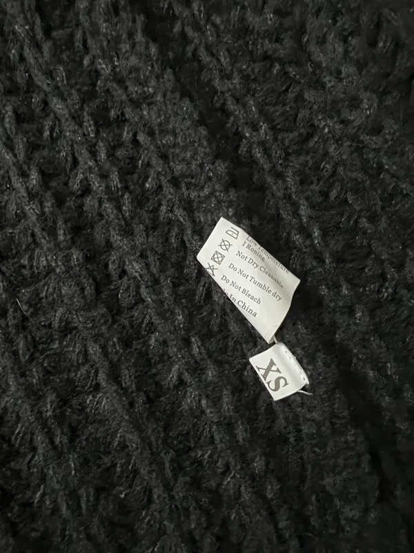 Black Knitted Vest Size XS - Image 6