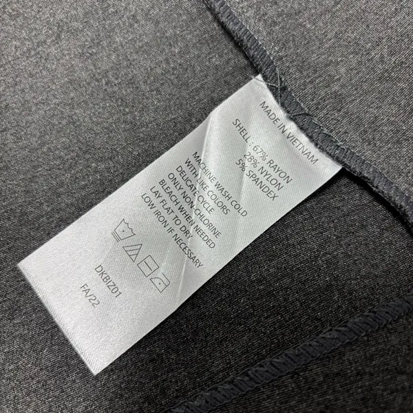 Quince Dark Gray Blazer Notch Collar Long‎ Sleeve Hook and Eye Work Size S - Image 7