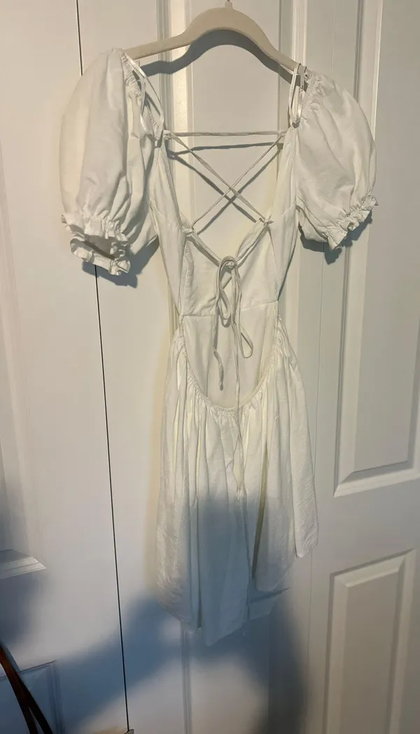 White  Mini Dress - Image 2