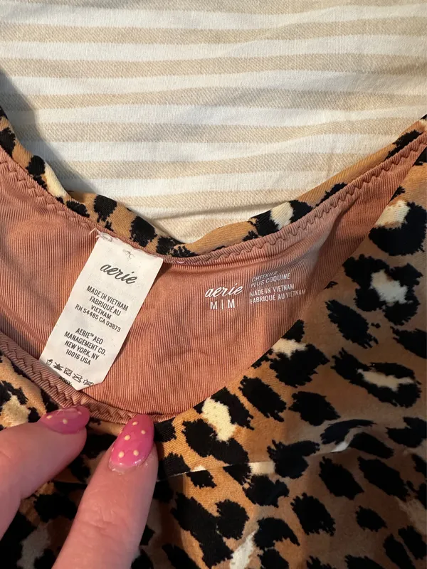 aerie cheetah print swimsuit bottom - Image 2