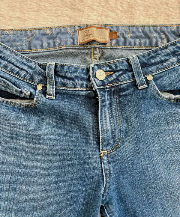 Paige Low Waisted Flare Jeans - Image 4