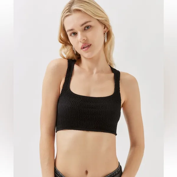 Urban Outfitters Black Out from Under Moxie seamless textured bra top Size M/L - Image 5