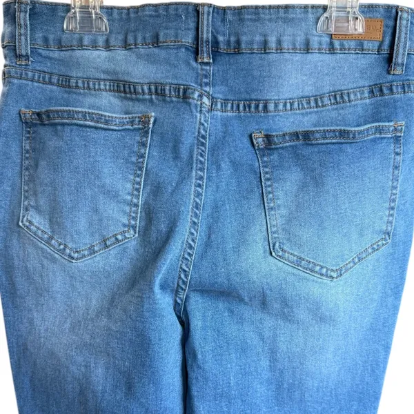BLEU Button Detail Pocket‎ Wide Leg Jeans Sz 8 - Image 6