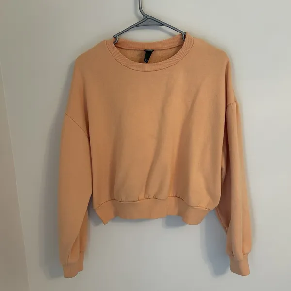 Wild Fable Pullover crewneck Sweater Orange XL normcore cozy everyday casual - Image 2