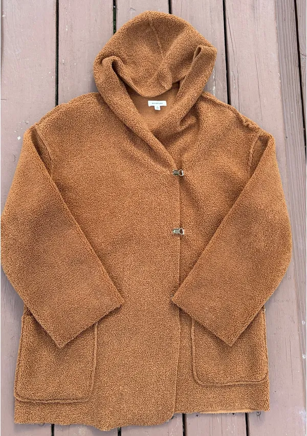 Max Studio Women's Hooded Coat | Size S - Image 5
