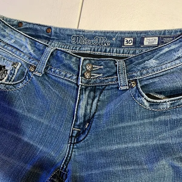 Miss me, jeans women’s boot cut size 30 hemmed - Image 3