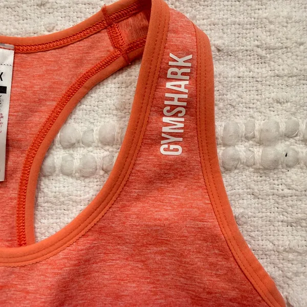Gymshark Adapt Ombre Seamless Sports Bra Orange‎ Pink Racerback GLSB5546 Small - Image 4