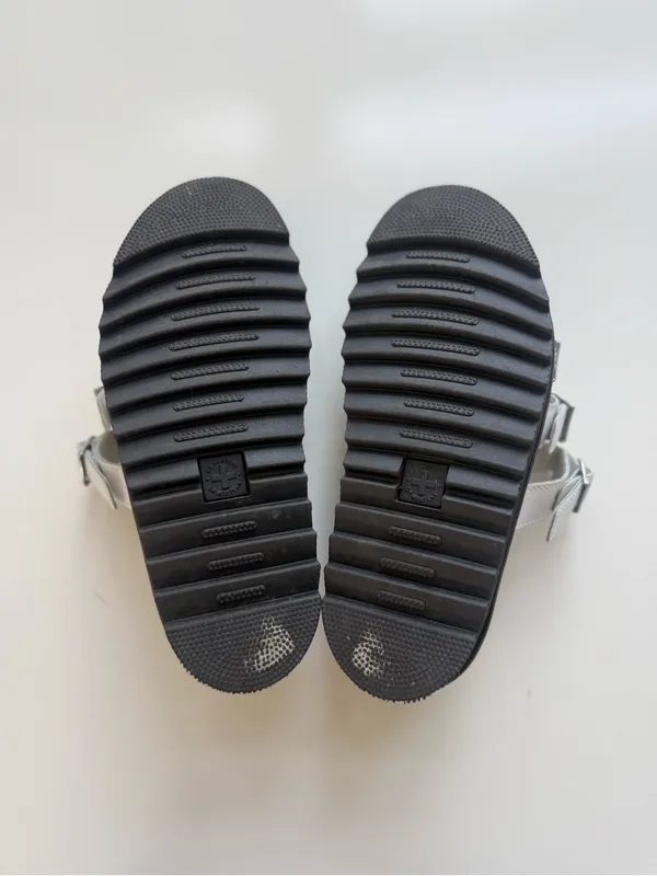 Dr. Martens Blaire Leather Slides White Size 8 - Image 5