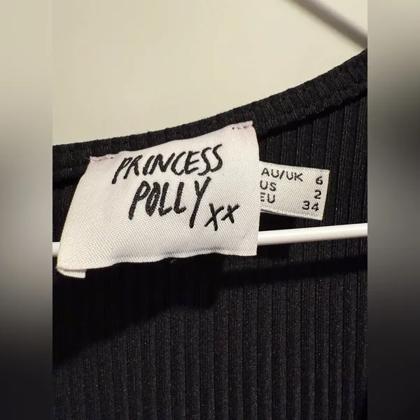 Princess Polly Sara Romper Black Tall Size 2‎ - Image 6