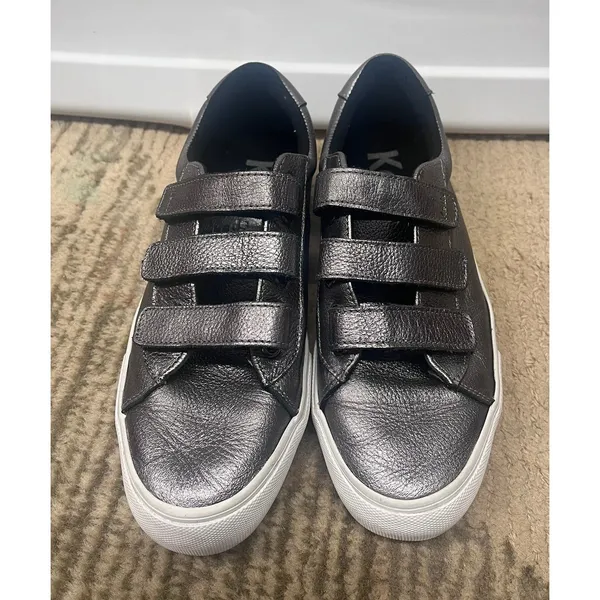 NWOB‎ Ked's Women's Jump Kick V Fashion Sneaker in Gunmetal Leather Sz 9 - Image 2