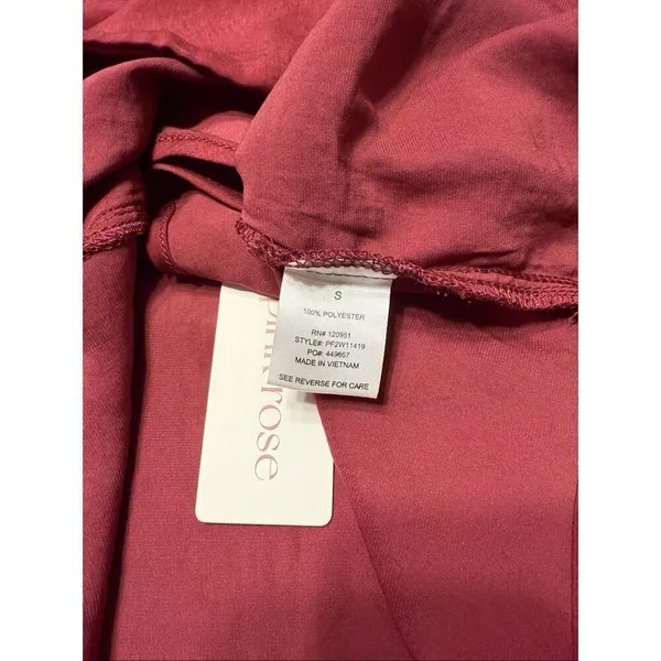 Pink Rose Women's New Dark Auburn Size Small Spaghetti Strap Cami Top - Image 5