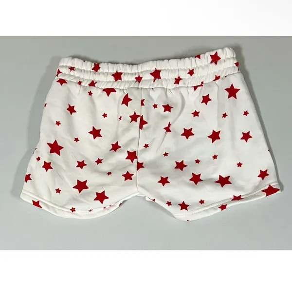 Love Streak White Red Star Stars Shorts Bottoms Size S ❤️🤍 - Image 4