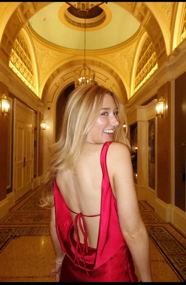 NIA | Fiora Dress In Ruby Red - Image 4