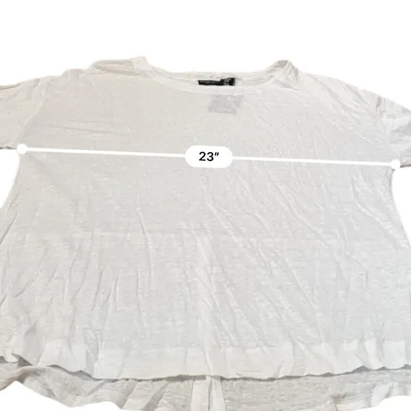 Adrienne Vittadini NWT Linen Top Women's XL White Long Sleeve Lightweight Resort - Image 7