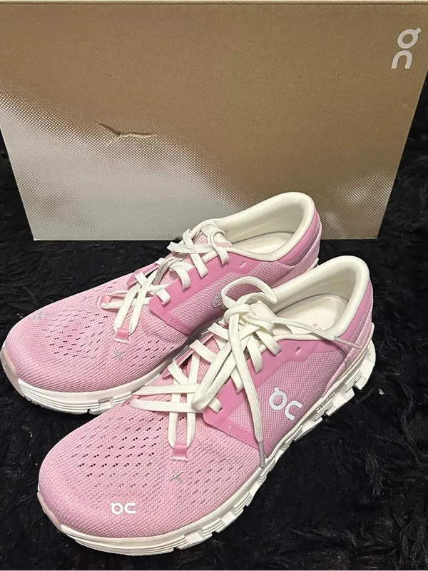 ON CLOUD X 5 petal pink athletic training running lace up shoes sneakers 8.5 new - Image 2