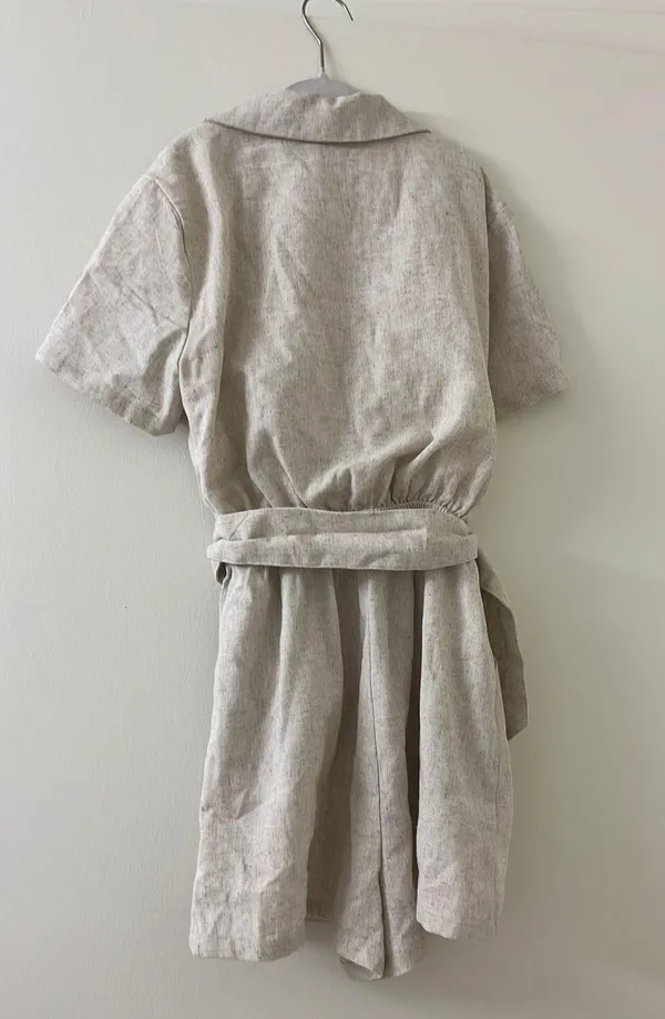 Princess Polly Turin Romper Beige - Image 4
