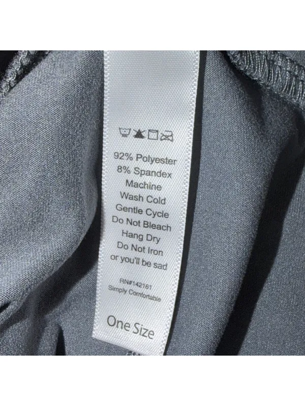 LuLaRoe One Size Gray Solid Leggings - Image 5
