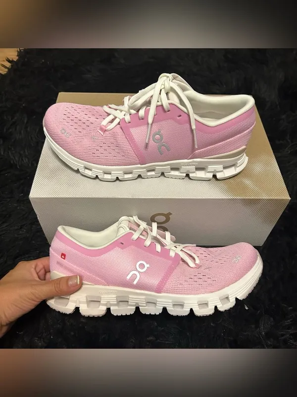 ON CLOUD X 5 petal pink athletic training running lace up shoes sneakers 8.5 new - Image 8