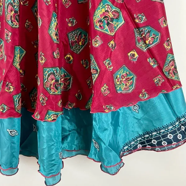 Boutique Reversible Maxi Wrap Skirt BINS415 - Image 3