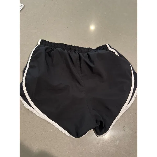 Varsity Spirit Black Athletic Running Shorts White Trim women's medium‎ - Image 4
