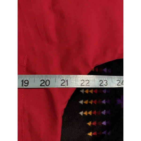 Scrub Zone Scrub Top Red Short Sleeve V Neck Pockets Size SML‎ Unisex Medical - Image 7
